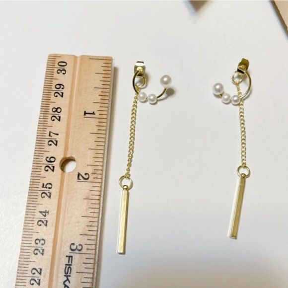 Dainty pearl earrings #931 - Picture 5 of 6